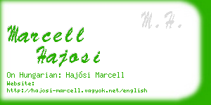 marcell hajosi business card